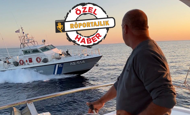 İlker Reis, Yunan botuna yine kafa tuttu: Kaçarsak oraları kaybetmiş oluruz