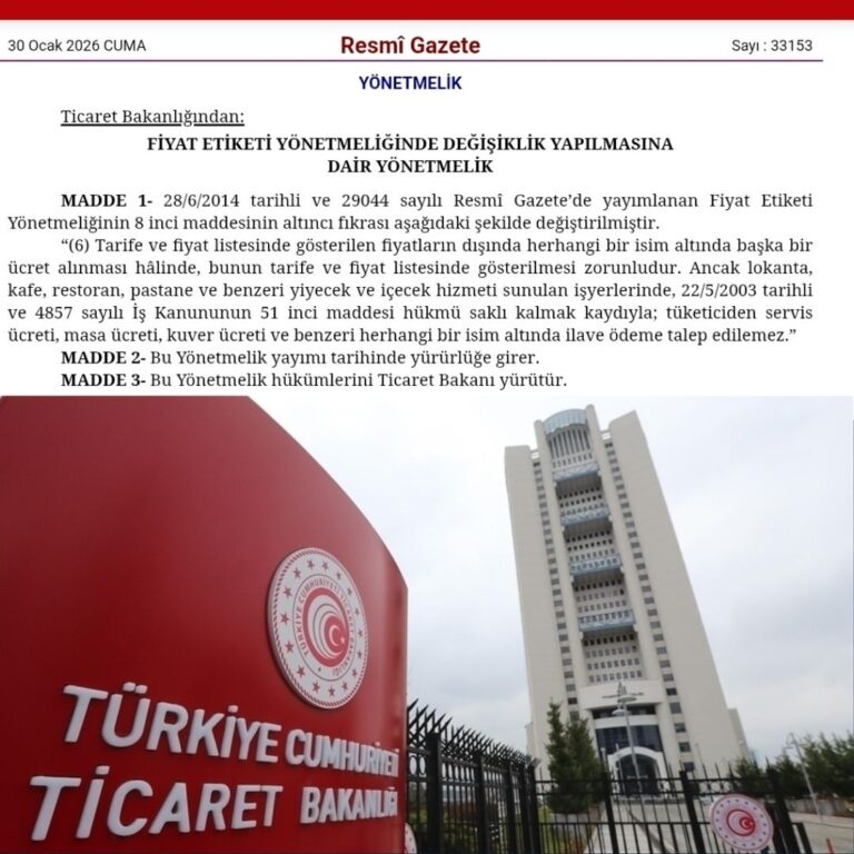 Fiyat etiketinde yeni dönem: Lokanta ve kafelerde gizli ücret dönemi son buluyor